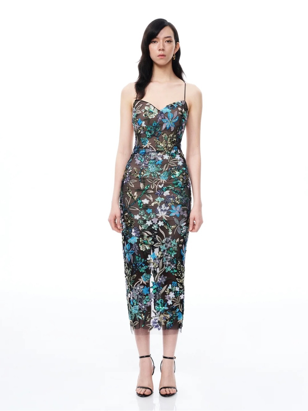 JW Pei - Isadora Floral Sequin Dress